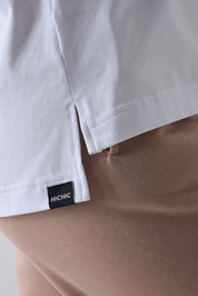 BÍLÉ OVERSIZED TRIČKO HICHIC First
