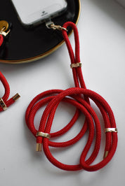 ČERVENÁ ŠŇŮRKA NA TELEFON HICHIC UniŠpagát ChineseRedGold