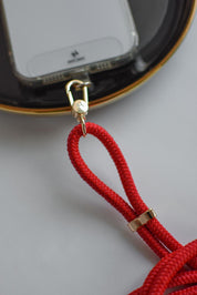 ČERVENÁ ŠŇŮRKA NA TELEFON HICHIC UniŠpagát ChineseRedGold
