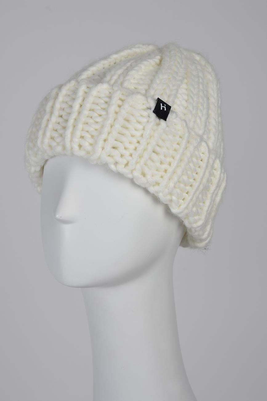 DÁMSKÁ VLNĚNÁ ČEPICE BEANIE HICHIC krémová