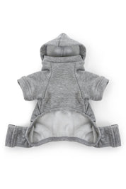 ŠEDÝ ZIMNÍ OBLEČEK PRO PSA HICHIC Hoodie DOGverall