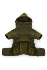 ZATEPLENÝ OBLEČEK PRO PSA KHAKI HICHIC Hoodie DOGverall