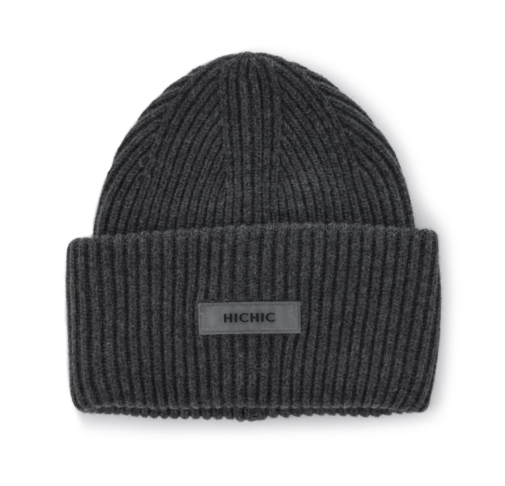 ANTRACITOVÁ BEANIE ČEPICE HICHIC LuxeKnit