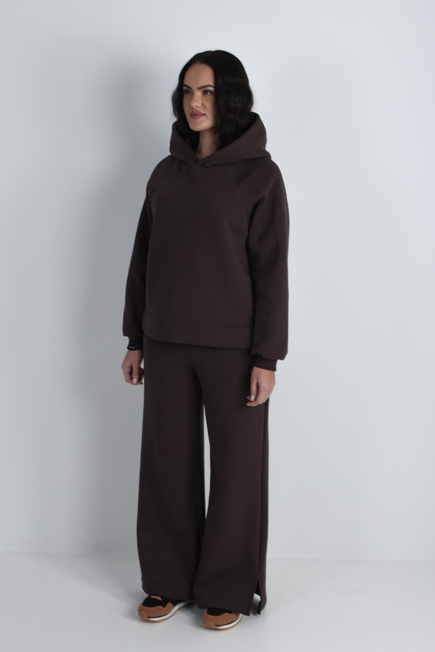 HNĚDÁ MIKINA S KAPUCÍ HICHIC BeGandalf Hoodie