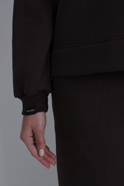 HNĚDÁ MIKINA S KAPUCÍ HICHIC BeGandalf Hoodie