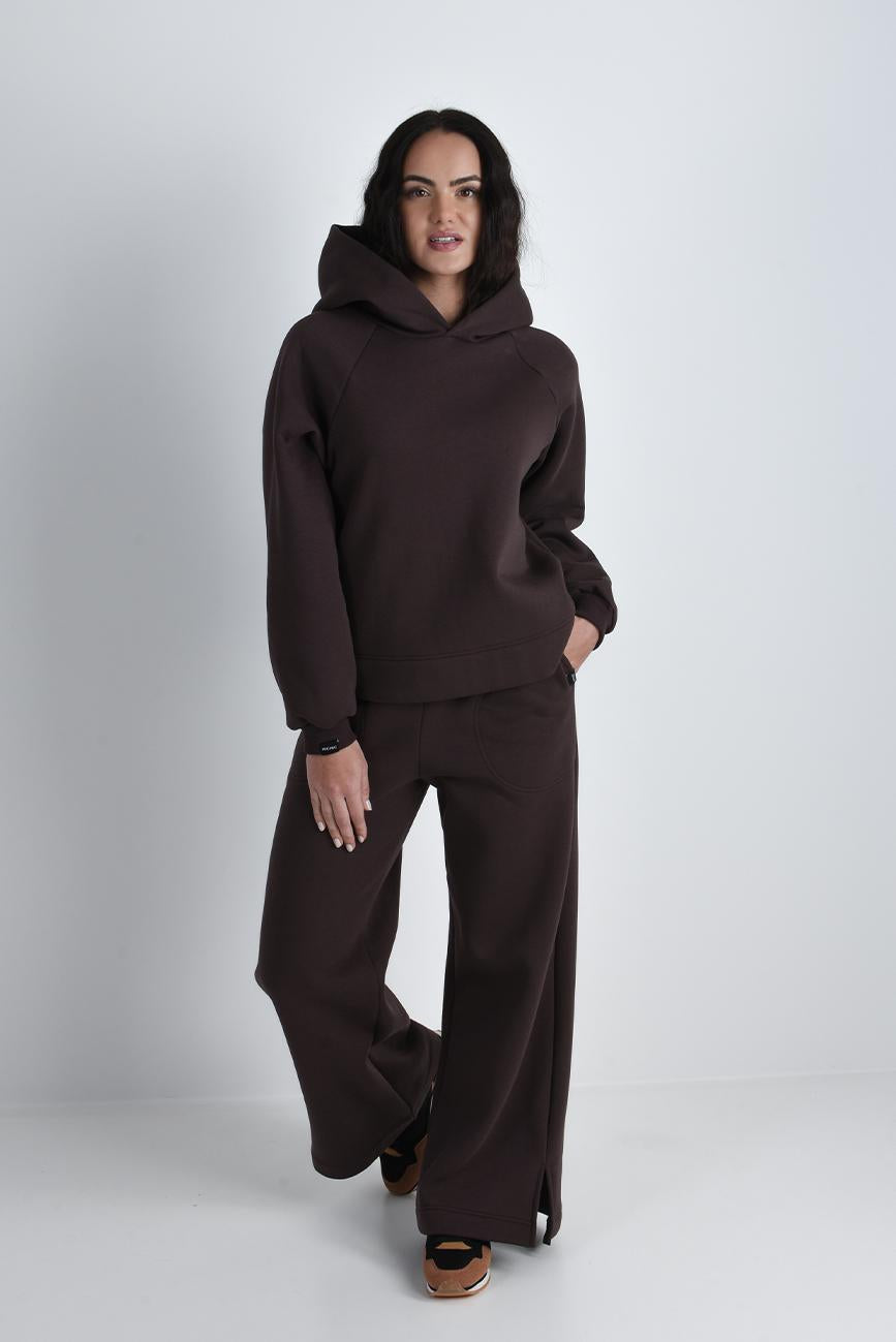 HNĚDÁ MIKINA S KAPUCÍ HICHIC BeGandalf Hoodie