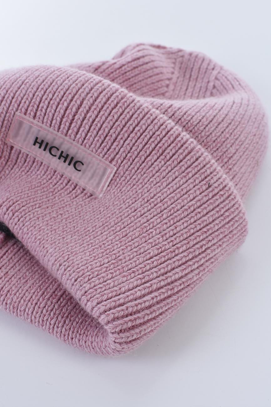 KAŠMÍROVÁ ČEPICE DÁMSKÁ RŮŽOVÁ HICHIC CoreKnit
