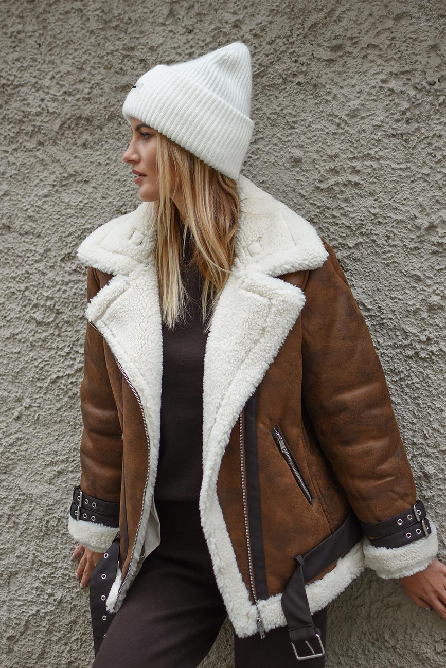 KRÉMOVÁ ČEPICE BEANIE HICHIC LuxeKnit