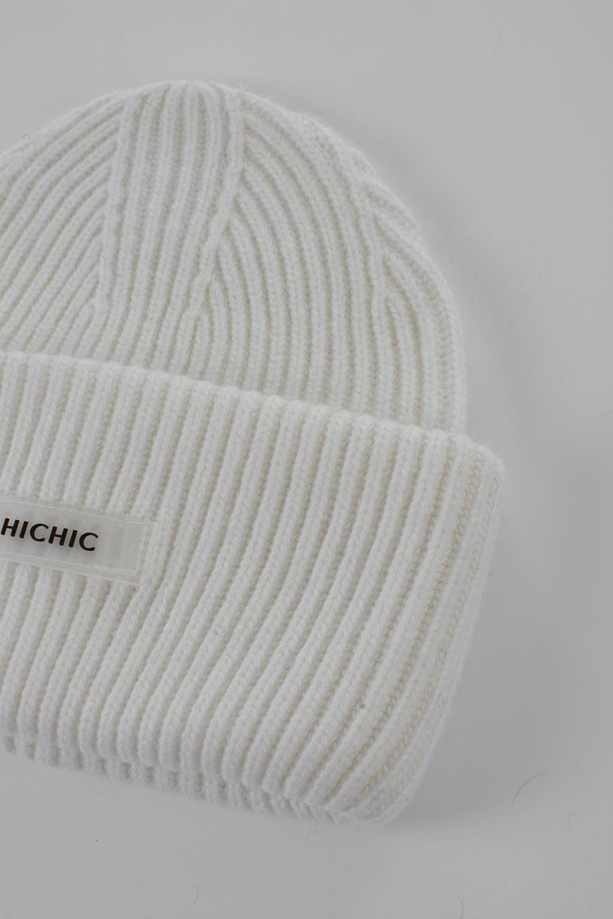 KRÉMOVÁ ČEPICE BEANIE HICHIC LuxeKnit
