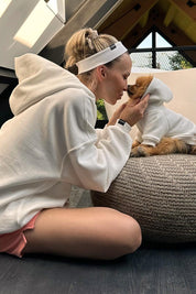 KRÉMOVÁ OVERSIZED MIKINA HICHIC Moodie