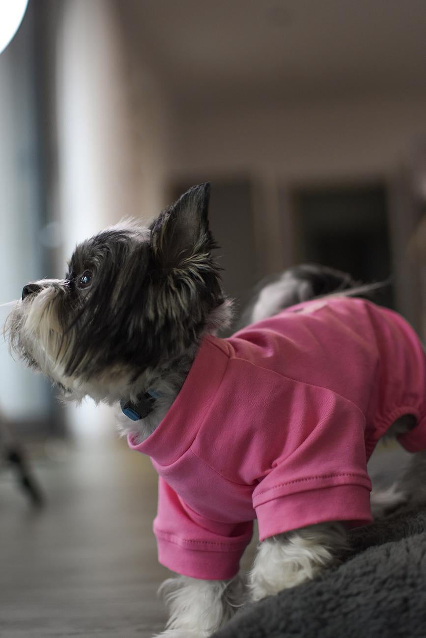 OBLEČEK PRO POMERANIANA HICHIC DOGverall růžový