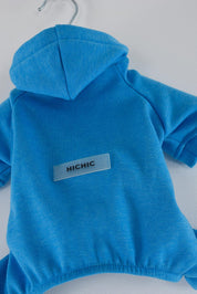 MODRÝ OVERAL PRO PSA S KAPUCÍ HICHIC Hoodie DOGverall