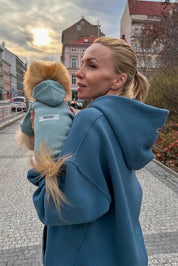 ZELENÝ PSÍ OVERAL S KAPUCÍ Hoodie DOGverall