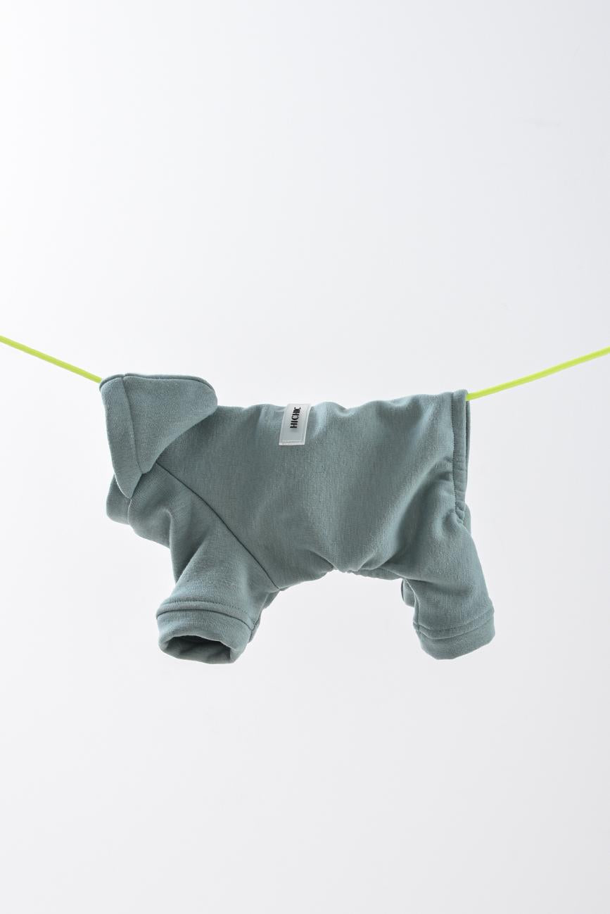 ZELENÝ PSÍ OVERAL S KAPUCÍ Hoodie DOGverall