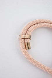 RŮŽOVÁ ŠŇŮRKA NA ZÁPĚSTÍ S KARABINOU HICHIC PinkGold