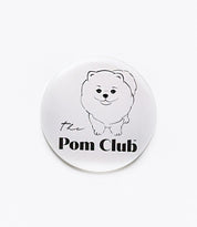 PRŮHLEDNÁ SAMOLEPKA S POMERANIANEM 90 mm The Pom Club