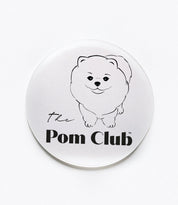 PRŮHLEDNÁ SAMOLEPKA POMERANIAN 110 mm The Pom Club