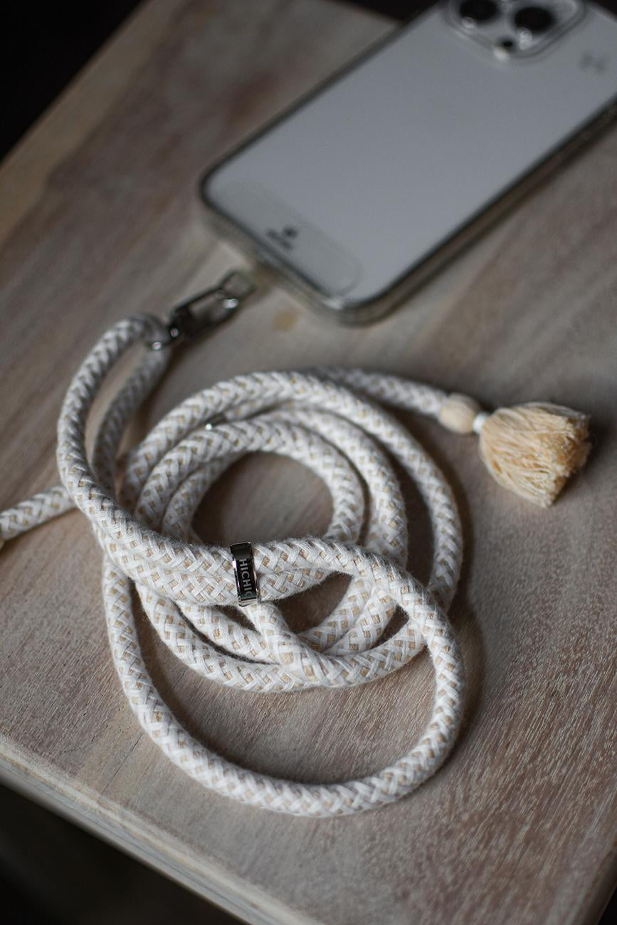 BÉŽOVÁ ŠŇŮRKA NA MOBIL HICHIC UniŠpagát BohoBeige