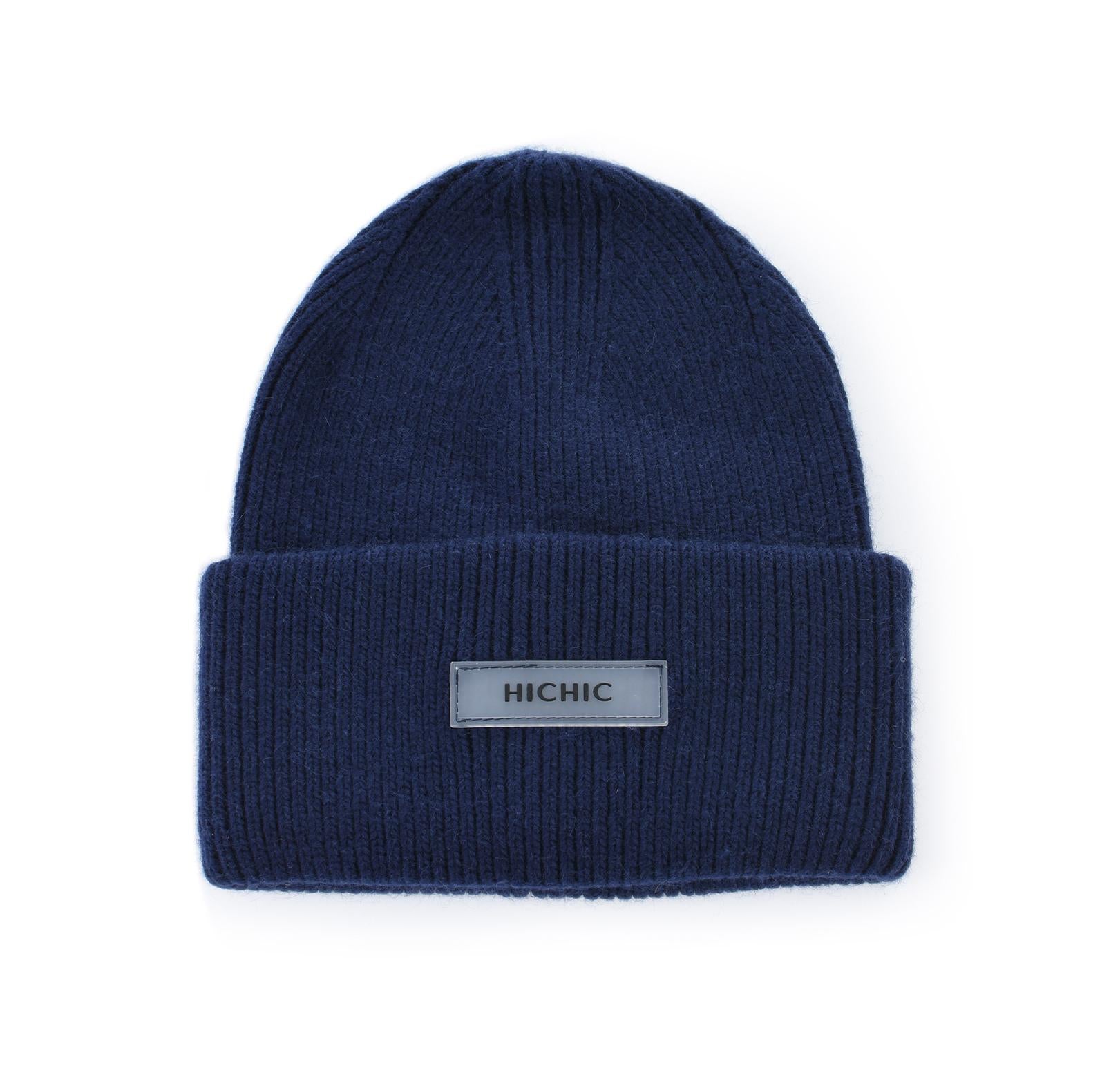 TMAVĚ MODRÁ ČEPICE BEANIE HICHIC CoreKnit