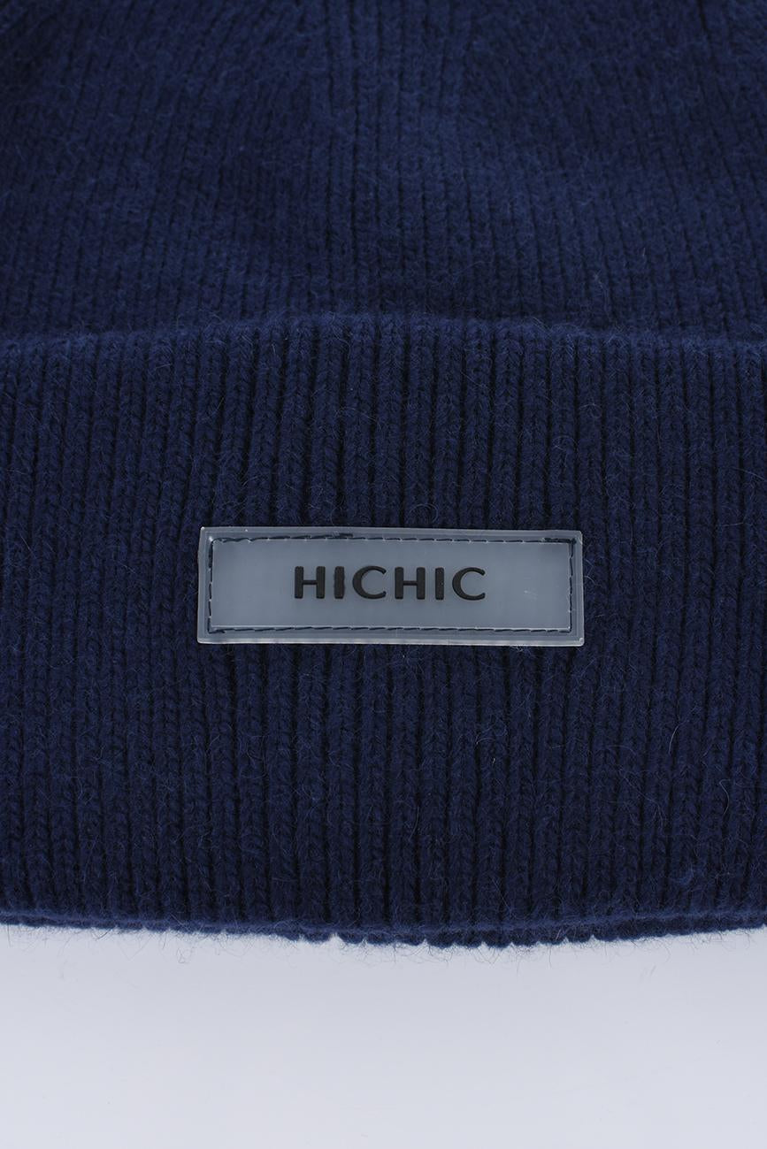 TMAVĚ MODRÁ ČEPICE BEANIE HICHIC CoreKnit