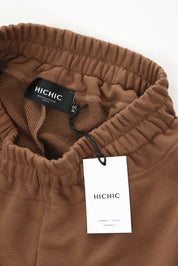 TEPLÁKY OVERSIZED HNĚDÉ HICHIC SweetPants