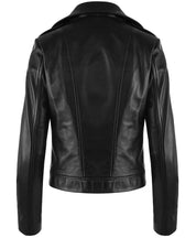 BLACK LEATHER JACKET HICHIC Denerys
