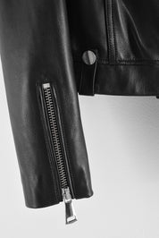 BLACK LEATHER JACKET HICHIC Denerys