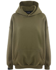 MIKINA OVERSIZED S KAPUCÍ MILITARY HICHIC Moodie