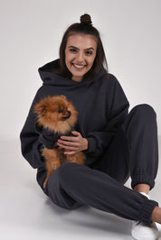 ANTRACITOVÁ MIKINA PRO PSA HICHIC Doggie