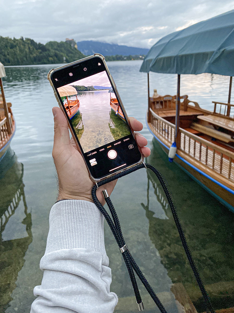 OBAL NA MOBIL NA KRK/CROSSBODY černý HICHIC