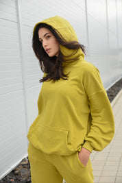 GOLDEN OLIVE OVERSIZED MIKINA HICHIC Moodie
