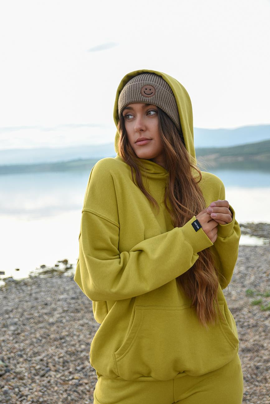 GOLDEN OLIVE OVERSIZED MIKINA HICHIC Moodie