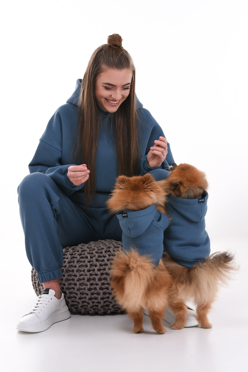 MODRÁ MIKINA PRO PSA HICHIC Doggie