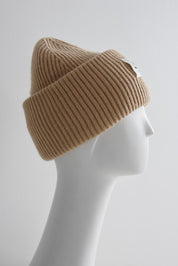 BEIGE HAT BEANIE HICHIC LuxeKnit