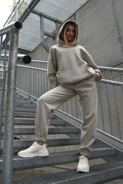 BEIGE OVERSIZED SWEATSHIRT HICHIC Moodie