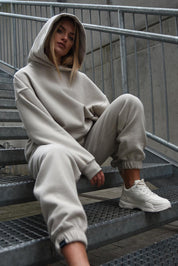 BEIGE OVERSIZED SWEATSHIRT HICHIC Moodie