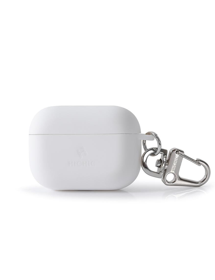 BÍLÝ KRYT NA AIRPODS PRO HICHIC AirFuska WhiteSilver