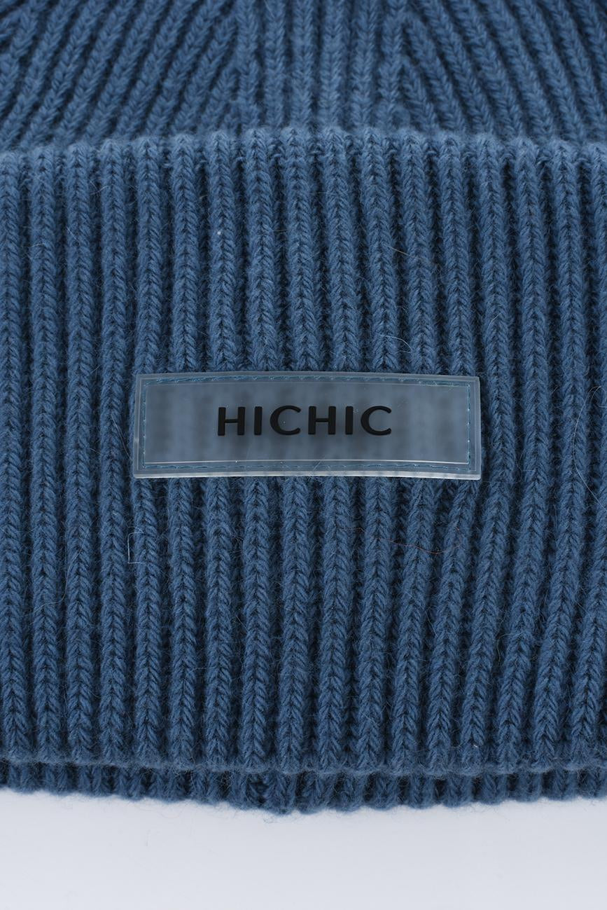 RIBBED CASHMERE HAT HICHIC LuxeKnit 