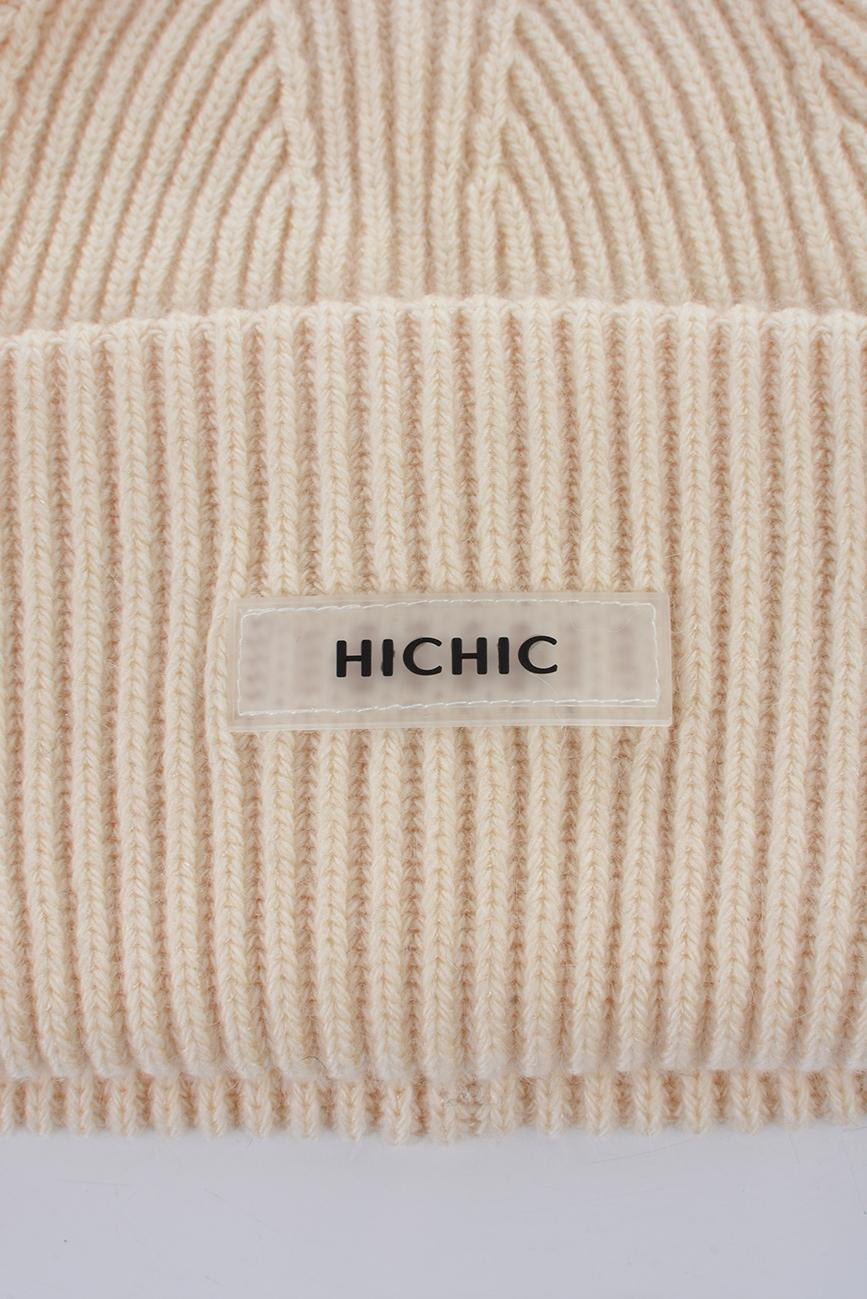 ALMOND WOMEN'S HICHIC LuxeKnit WINTER HAT