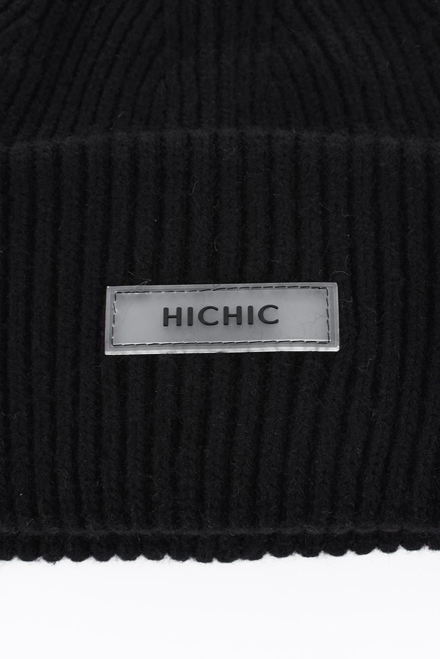 ČERNÁ BEANIE ČEPICE HICHIC LuxeKnit