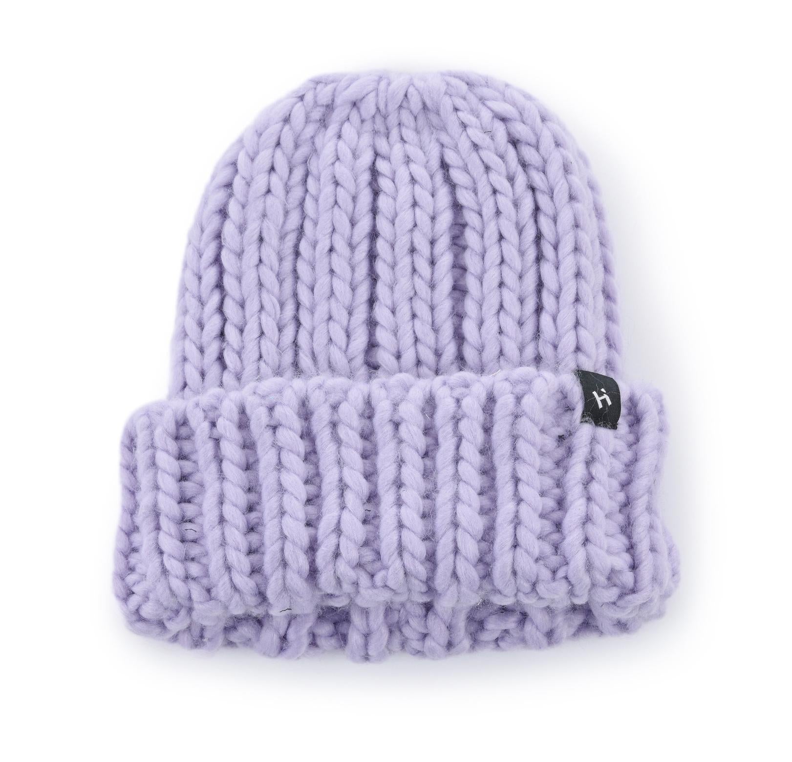 CHUNKY WOOL CAP HICHIC lilac