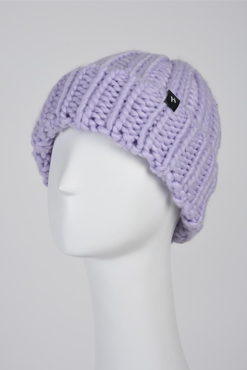 CHUNKY WOOL CAP HICHIC lilac