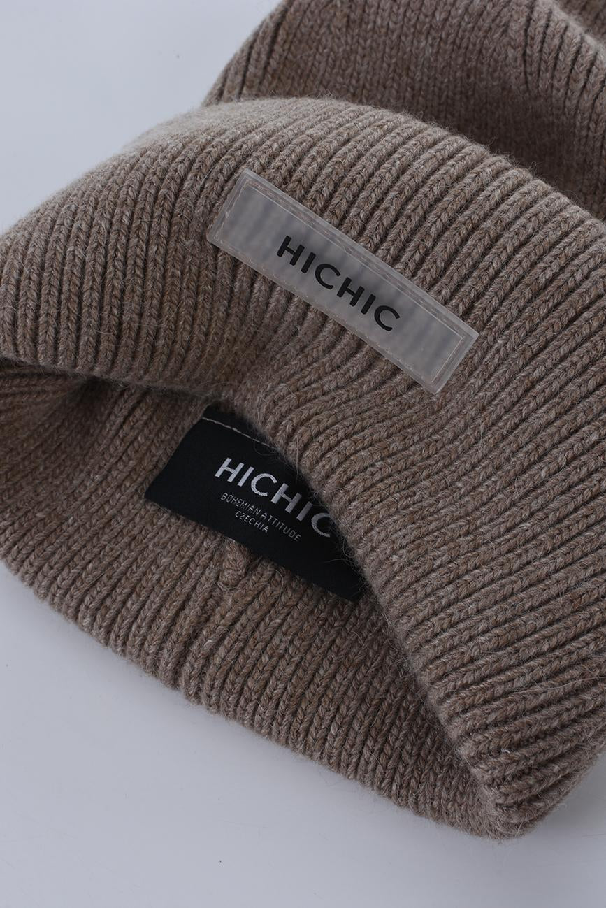 BROWN BEANIE HICHIC CoreKnit