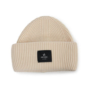 CASHMERE CHUNKY BEANIE CREAM HICHIC LuxeKnit