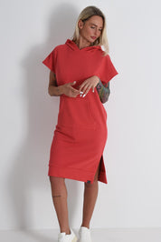 LONG SWEATSHIRT DRESS CRANBERRY HICHIC Kylie long