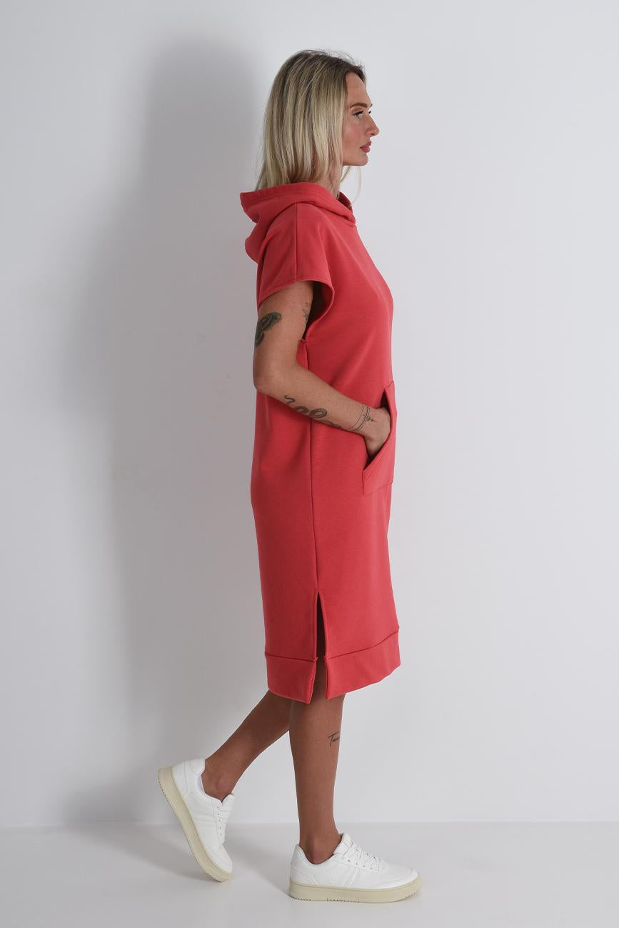 LONG SWEATSHIRT DRESS CRANBERRY HICHIC Kylie long