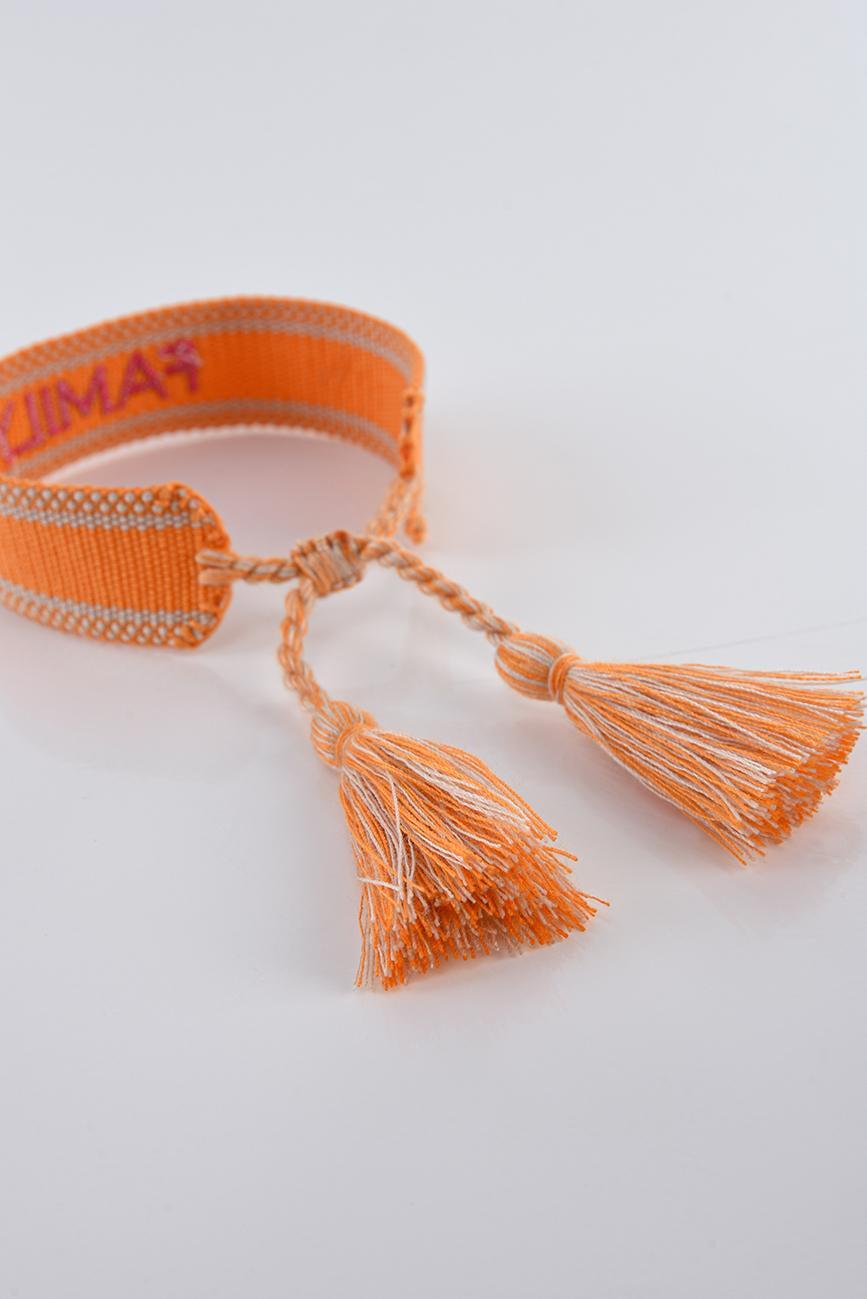 ORANGE KNITTED BRACELET HICHIC Family