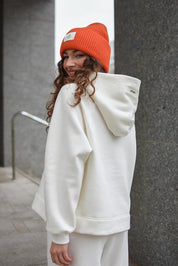 WINTER ORANGE HAT CASHMERE HICHIC LuxeKnit