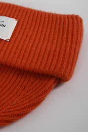 WINTER ORANGE HAT CASHMERE HICHIC LuxeKnit