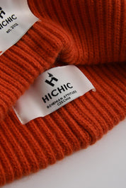 WINTER ORANGE HAT CASHMERE HICHIC LuxeKnit